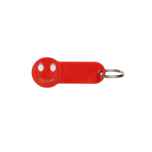 CASPAR nøglevedhæng m. indkøbsmønt - Rød