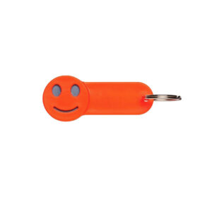 CASPAR nøglevedhæng m. indkøbsmønt - Orange