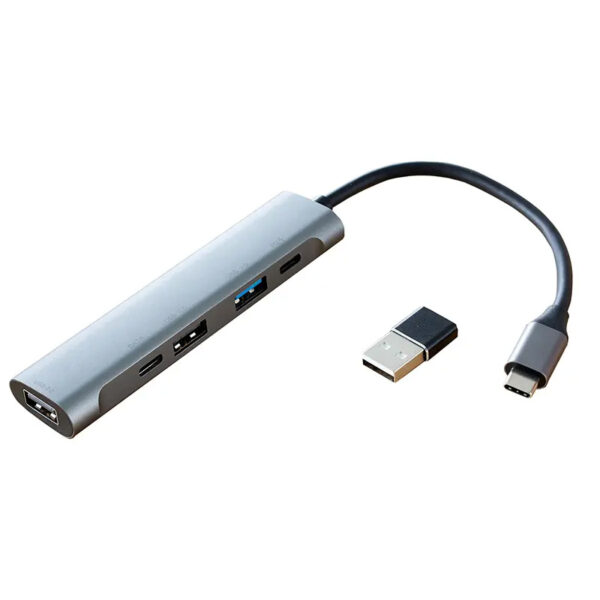 HUB-STATION (5 i 1-USB-Adapter) antracit